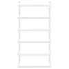 vidaXL dvieļu turētājs, balts, 24x12x48 cm, tērauds