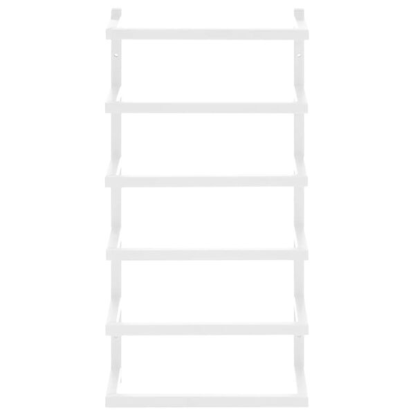 vidaXL dvieļu turētājs, balts, 24x12x48 cm, tērauds