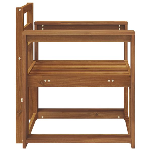 vidaXL Āra dīvānu komplekts Cietā akācijas koks Dabiska