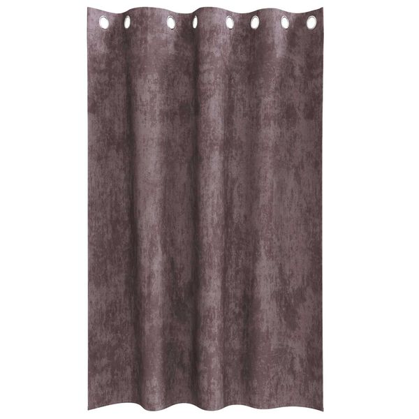 vidaXL Samta aizkari ar aizkariem 2 pcs Brūna 175 x 140 cm Samts