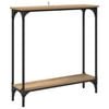 vidaXL Konsoles galds Artisānā ozols 75 x 22,5 x 75 cm