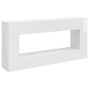 vidaXL Konsoles galds Augsta Spīduma Balts 155 x 29 x 74 cm