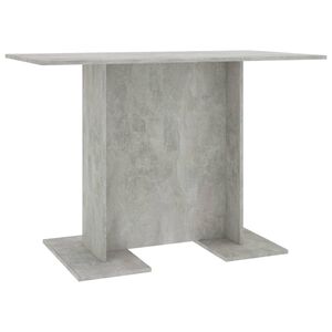 vidaXL virtuves galds, 110x60x75 cm, betonpelēks, inženierijas koks