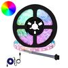 vidaXL LED stripa 12 gab. Melna un caurredzama Vara un plastmasa