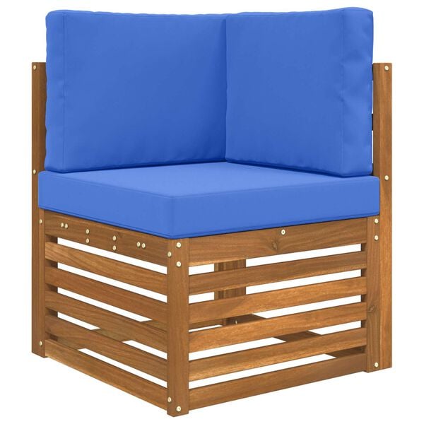 vidaXL Āra dīvāna spilvens 3 pcs Tirkīzzila Poliesters