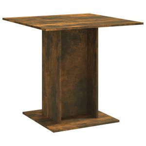 vidaXL virtuves galds, ozolkoka krāsa, 80x80x75 cm, inženierijas koks