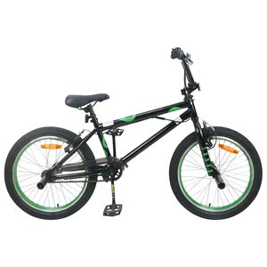 vidaXL BMX Velosipēds 20 Collas pēc 9 gadu vecuma Melns
