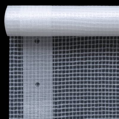 vidaXL brezenta pārklāji, 2 gab., smalki austi, 260 g/m², 4x15m, balti
