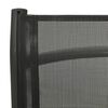 vidaXL atgāžami dārza krēsli, 2 gab., tekstilēns, alumīnijs, melni