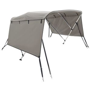vidaXL trīsloku motorlaivas jumts ar sānu sienām, 183x(154-167)x137 cm