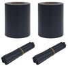 vidaXL Dārza privātuma ekrāni 2 pcs Tum&scaron;i pelēks 35 x 0,19 m PVC