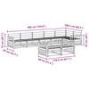 vidaXL Āra dīvānu komplekts 8 pcs Dabiska Cietā akācijas koks