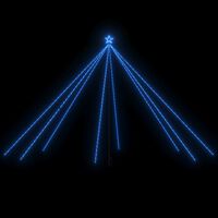 vidaXL Ziemassvētku koka gaismiņas, 800 LED, 5 m, zilas