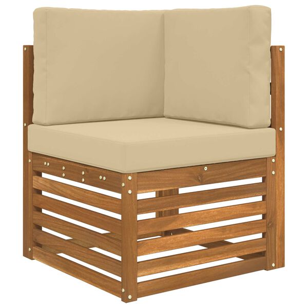 vidaXL Āra dīvāna spilvens 3 pcs Bē&scaron;a Poliesters