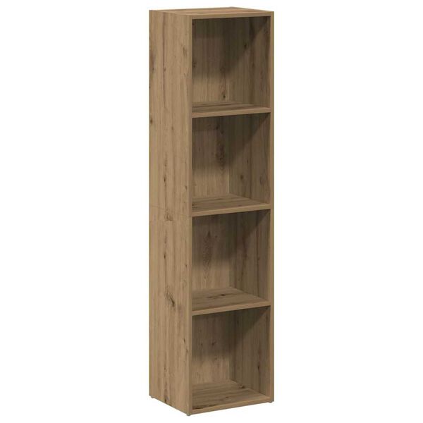vidaXL grāmatu skapis Artisan Oak 36x30x143 cm Engineered Wood