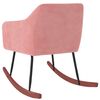 vidaXL &scaron;ūpuļkrēsls, rozā samts