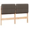 vidaXL Mīkstināts gultas galvgalis Brūns un Taupe 120 cm