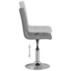 vidaXL grozāmi virtuves krēsli, 4 gab., gai&scaron;i pelēks audums
