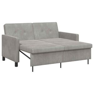 vidaXL Dīvāngulta Gai&scaron;i pelēka 154 x 94,5 x 80,5 cm Audums