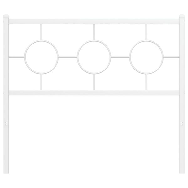 vidaXL gultas galvgalis, balts, 100 cm