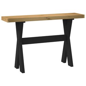 vidaXL konsoles galds NOAIN X formas kājas 120x30x75 cm