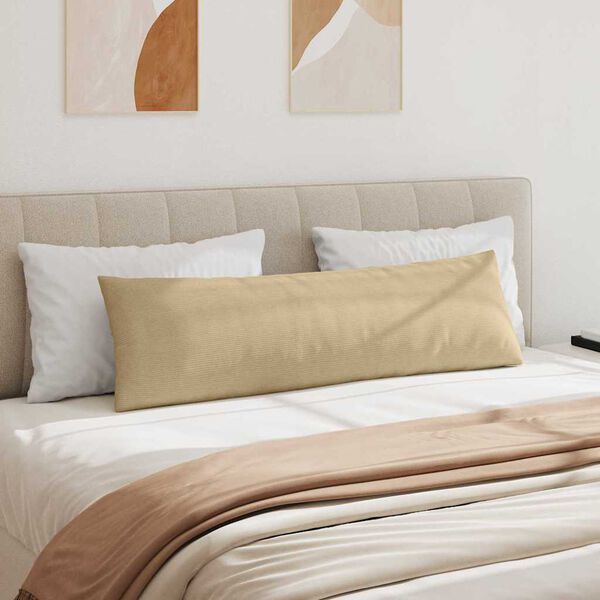 vidaXL Dīvāna spilveni 2 pcs Pelēki zaļa 145 x 40 cm Korduroja audums