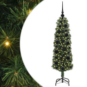 vidaXL Mākslīgā Ziemassvētku eglīte su 150 LED ar statīvu Zaļa 120 cm