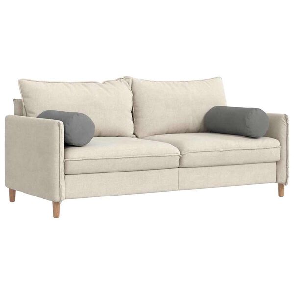 vidaXL Spilveni 2 pcs Tumši pelēks Ø 25 x 70 cm Mikrofibra