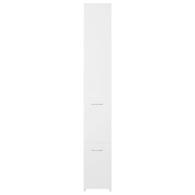 vidaXL vannasistabas skapis, balts, 25x26,5x170 cm, inženierijas koks