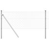 vidaXL Žoga āķis Sudraba 25 x 0,8 m (40 x 40 mm sieta) Tērauds