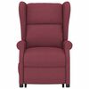 vidaXL masāžas krēsls, paceļams, vīnsarkans audums