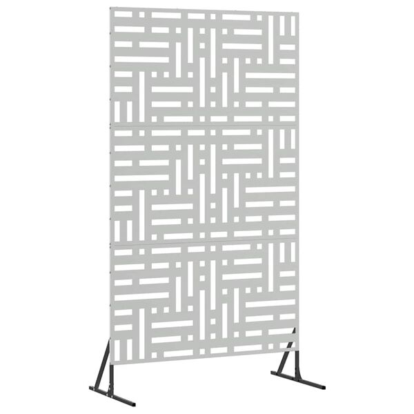 vidaXL Privātuma ekrāns Pelēka 100 x 50 x 180 cm Tērauds