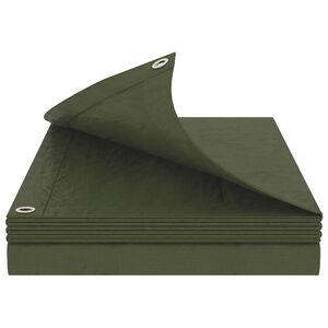 vidaXL Pārklājs ar acīm Zaļa 2 x 3 m 90 gsm PE