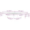 vidaXL gultas rāmis, priedes masīvkoks, 160x200 cm