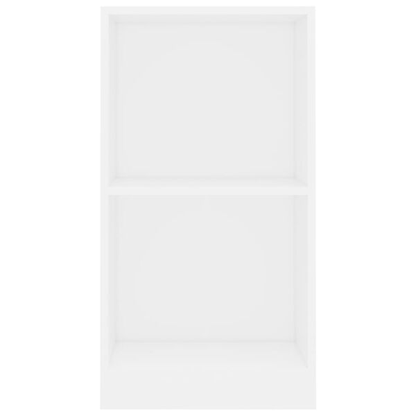 vidaXL grāmatu plaukts, balts, 40x24x75 cm, inženierijas koks