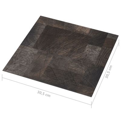vidaXL grīdas flīzes, 20 gb., pašlīmējošas, 1,86m²,PVC, koka imitācija