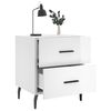 vidaXL naktsskapī&scaron;i, 2 gab., balti, 40x35x47,5 cm, inženierijas koks