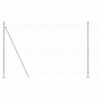 vidaXL Žoga āķis Sudraba 25 x 1,5 m (36 mm acs) Tērauds