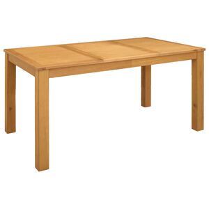 vidaXL Ēdamgalds 150 x 85 x 75 cm Cietā ozola koks Dabiska Taisnstūra