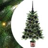 vidaXL Ziemassvētku eglīte su 150 LED ar statīvu Zaļa 65 cm PE