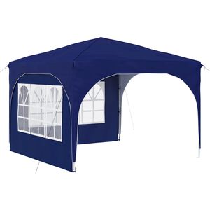 vidaXL Pop-up svinību teltis 290 x 290 x 245 cm Zila