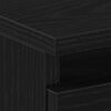 vidaXL Nakts skapītis Melns ozolkoks 40 x 35 x 69 cm Inženierijas koks