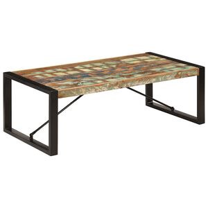 vidaXL kafijas galdiņ&scaron;, 120x60x40 cm, pārstrādāts masīvkoks
