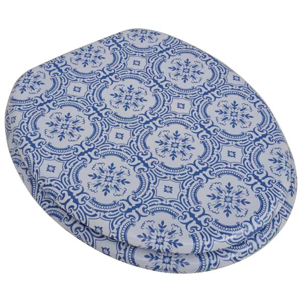 Tualetes poda sēdeklis ar MDF vāku, porcelāna dizains