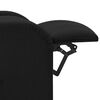 vidaXL masāžas krēsls, melns audums