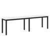 vidaXL sols Balts 160 x 35 x 45 cm Ciets priedes koks