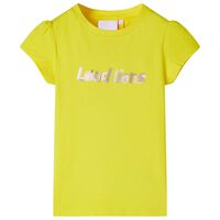 Bērnu krekls ar piedurknēm, koši dzeltens, 92