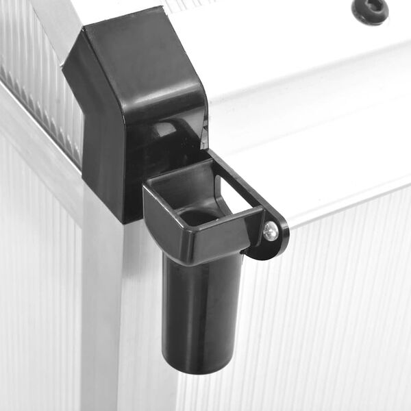 vidaXL siltumnīca, alumīnijs, 421x190x195 cm, 15,6 m&sup3;