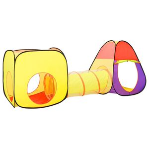 vidaXL rotaļu telts, krāsaina, 255x80x100 cm