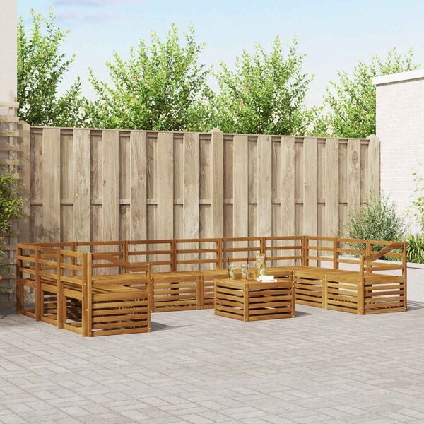 vidaXL Dīvāna komplekti Dabiska Cietā akācijas koks